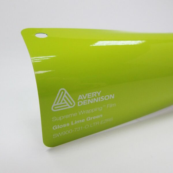 avery dennison gloss lime green car wrap