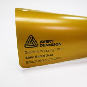 Avery Dennison Satin Safari Gold Car wrap